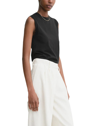 Relaxed Sleeveless Tee Black