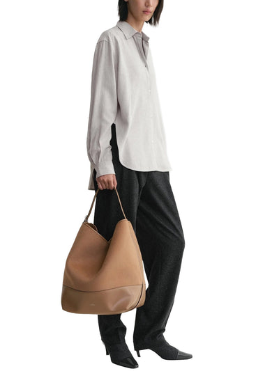 Belted Doublé Tote Camel