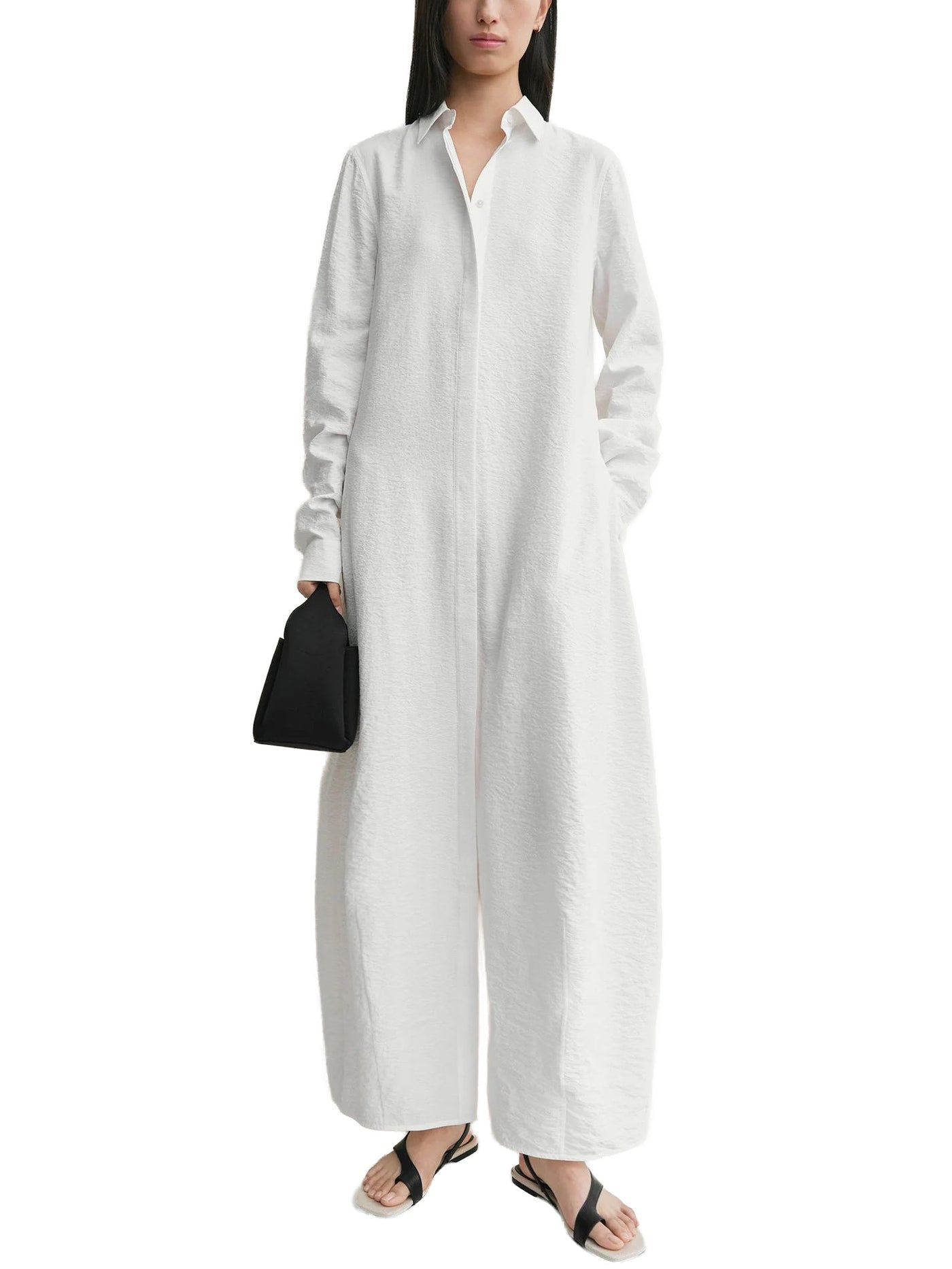 Parachute Shirtdress White