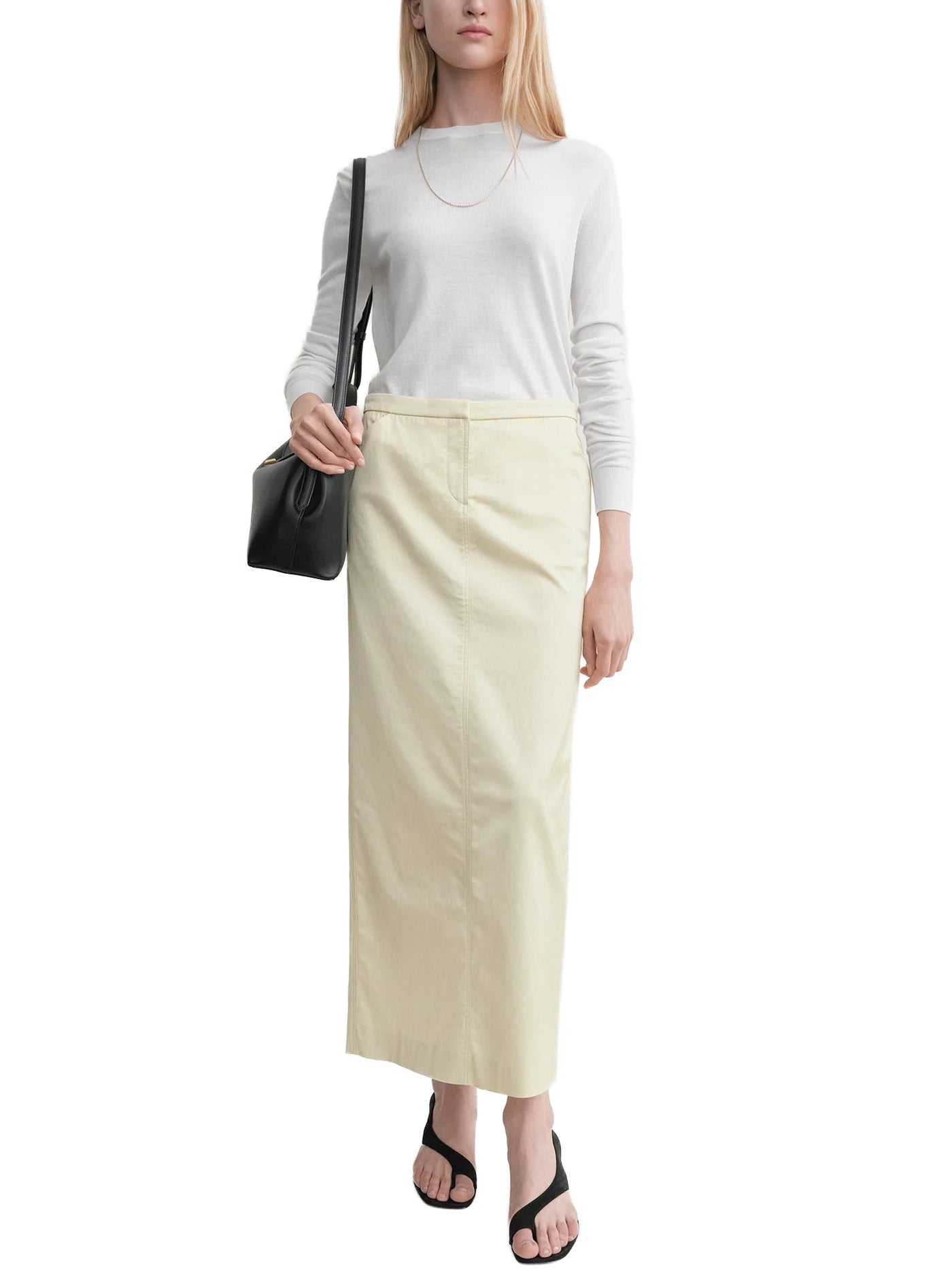 Straight Skirt Ecru