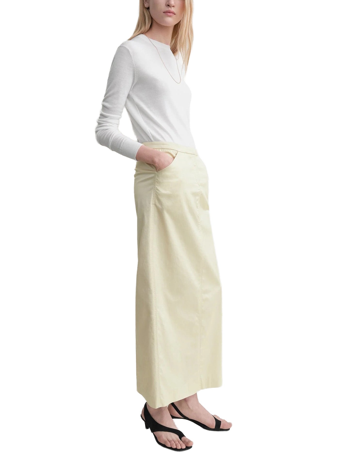 Straight Skirt Ecru
