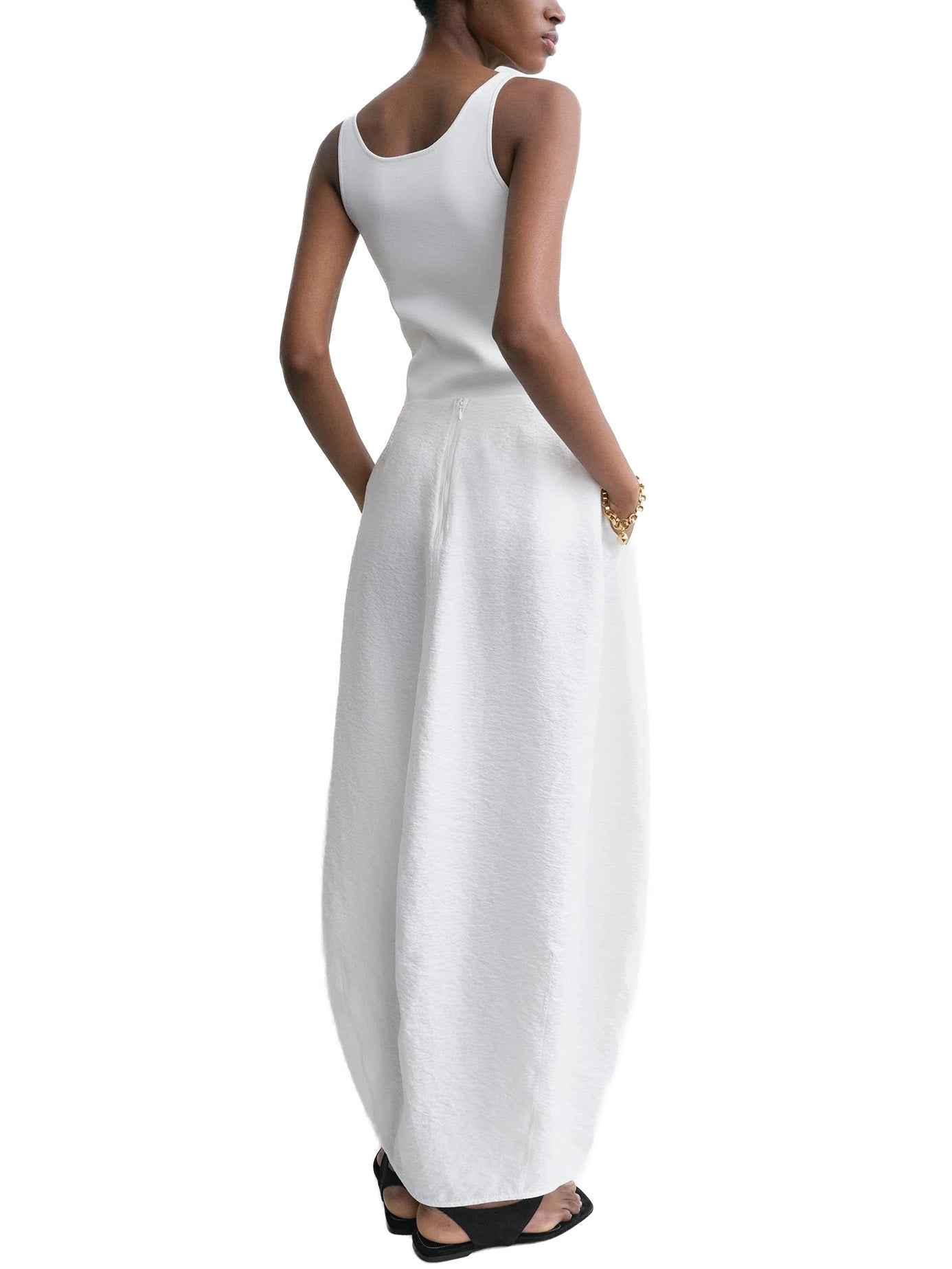 Parachute Skirt White