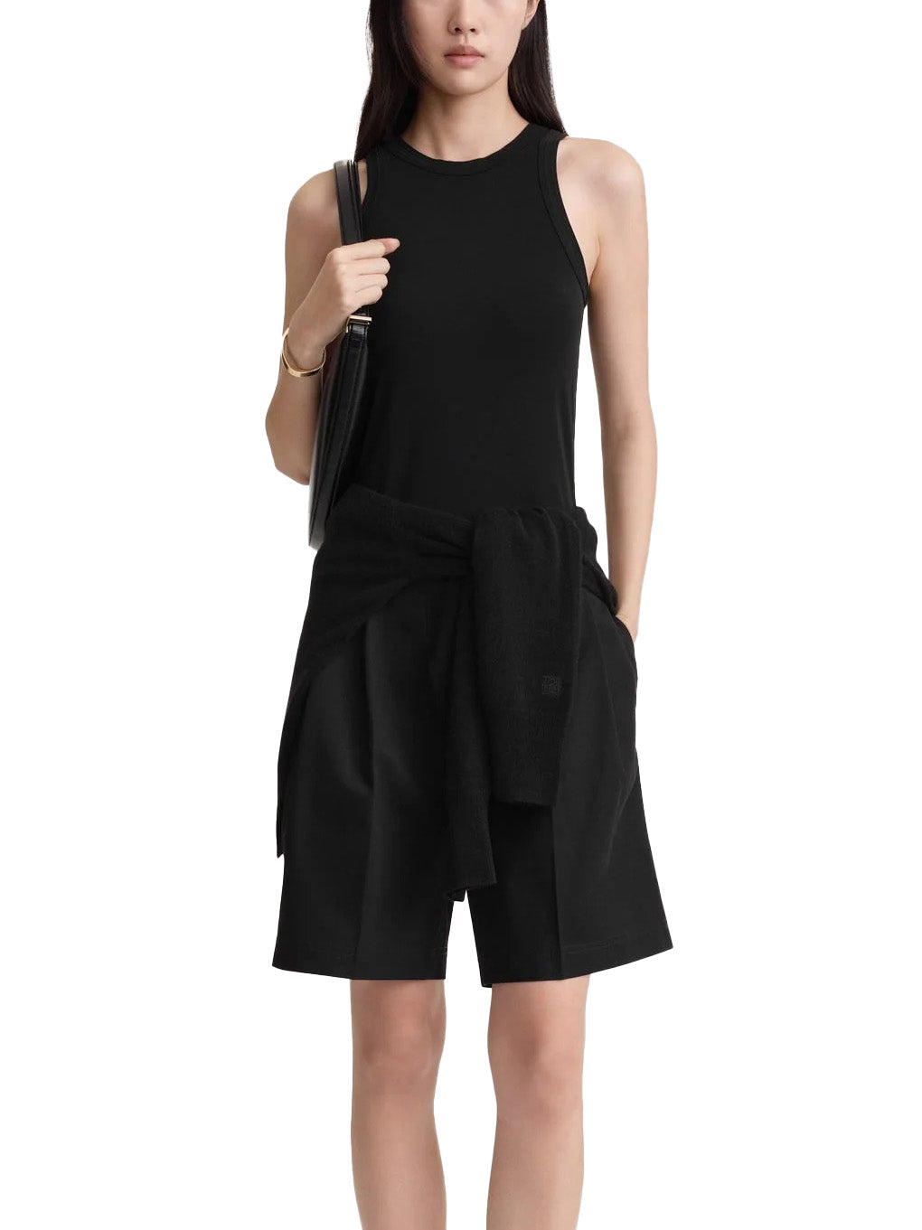 TOTEME Black Fluid Tank Top
