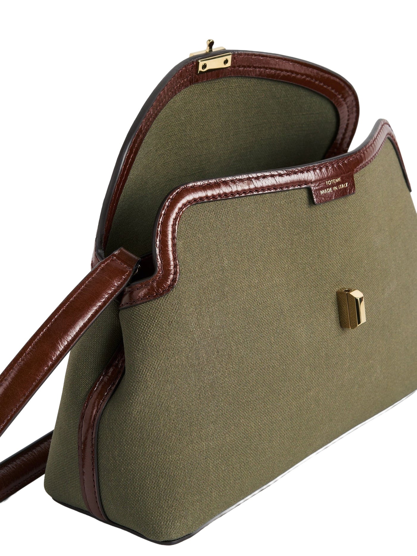 T-Lock Canvas Clutch Khaki Green