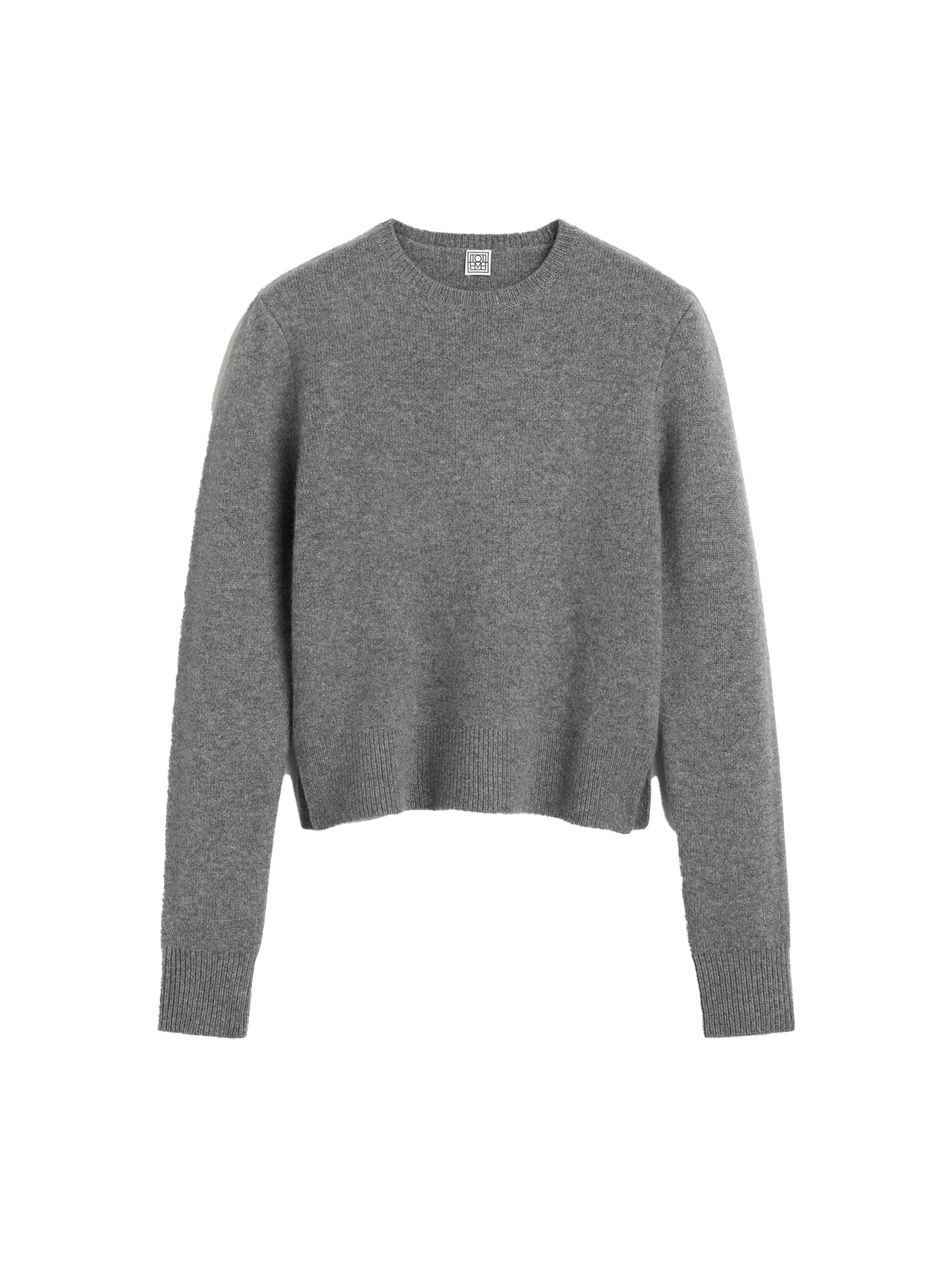 Cropped Crew-Neck Knit
