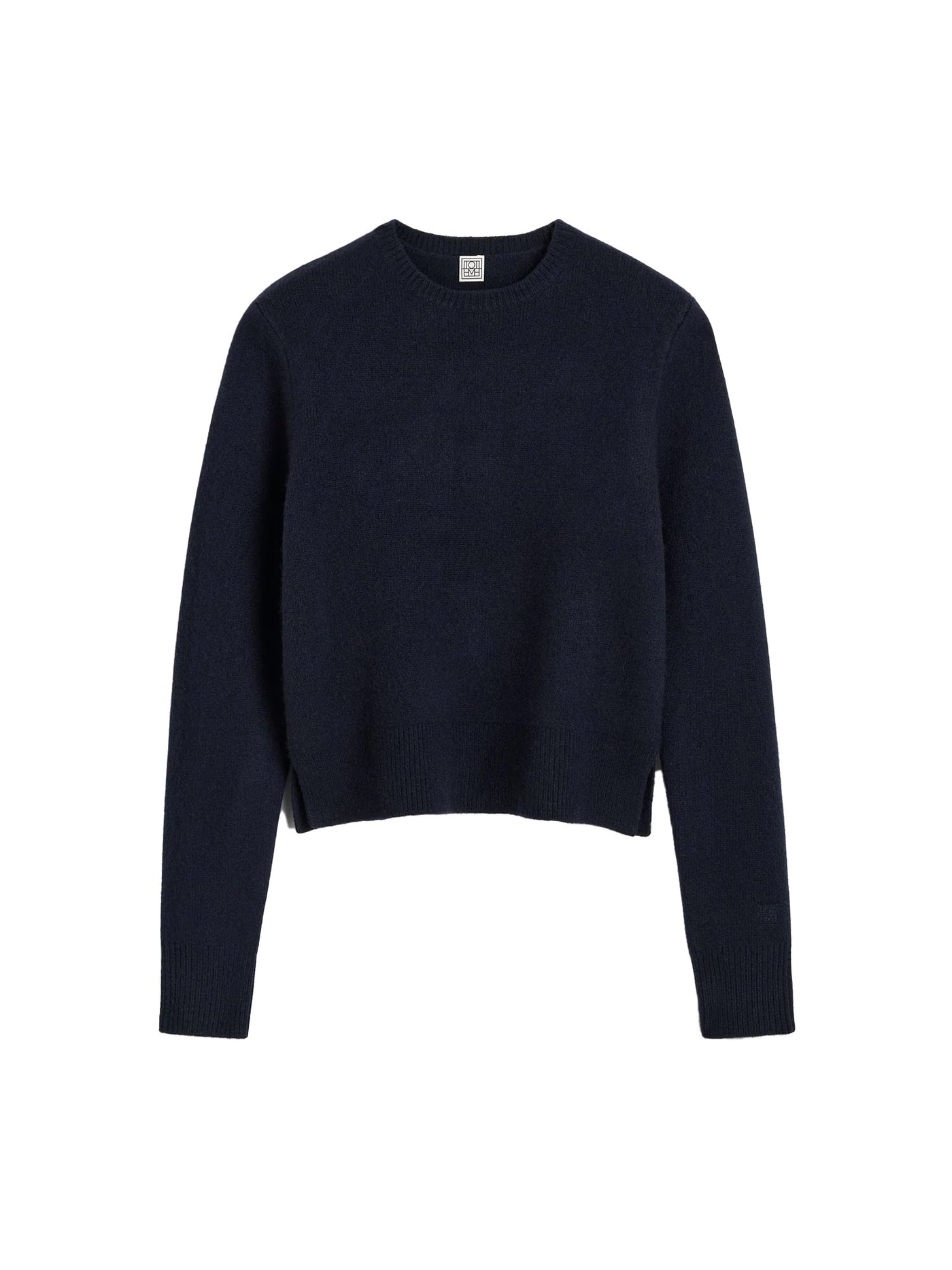 Cropped Crew-Neck Knit