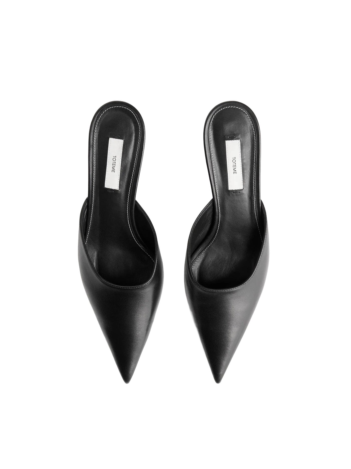 Sharp Nappa Mules Black