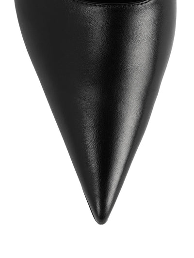 Sharp Nappa Mules Black