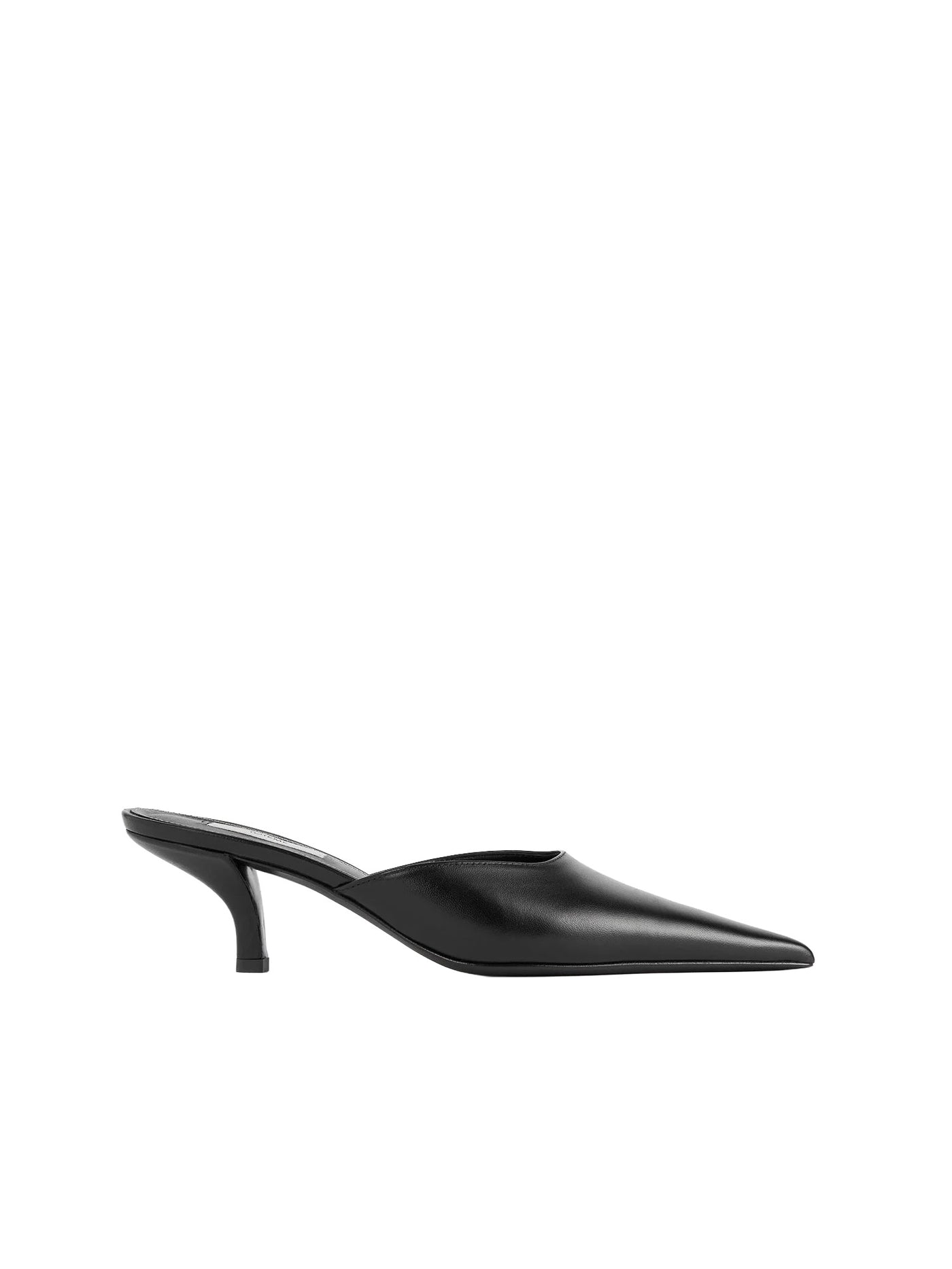 Sharp Nappa Mules Black