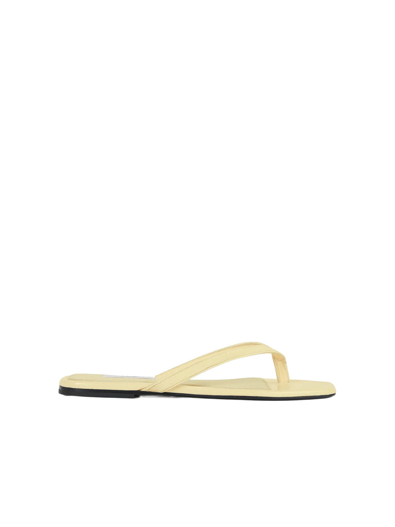 Naplack Heeled Flip Flops in Buttercup | Toteme – pamela robbins