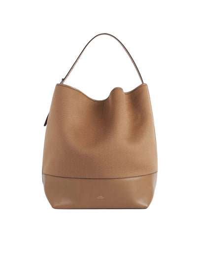 Belted Doublé Tote Camel