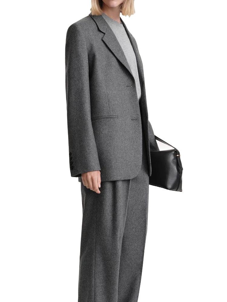 Tailored Suit Jacket Grey Mélange