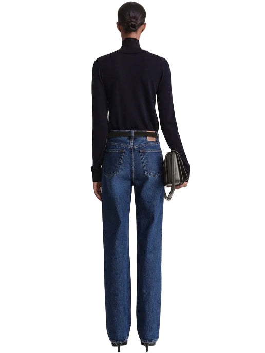 Two-Tone Turtleneck Knit