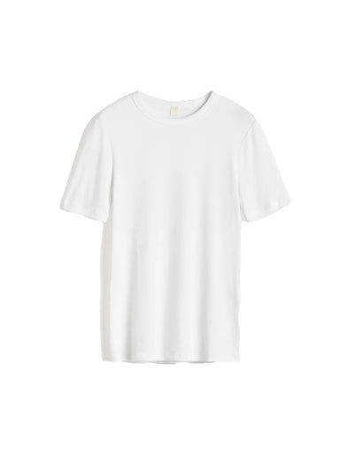 Classic Rib Tee White
