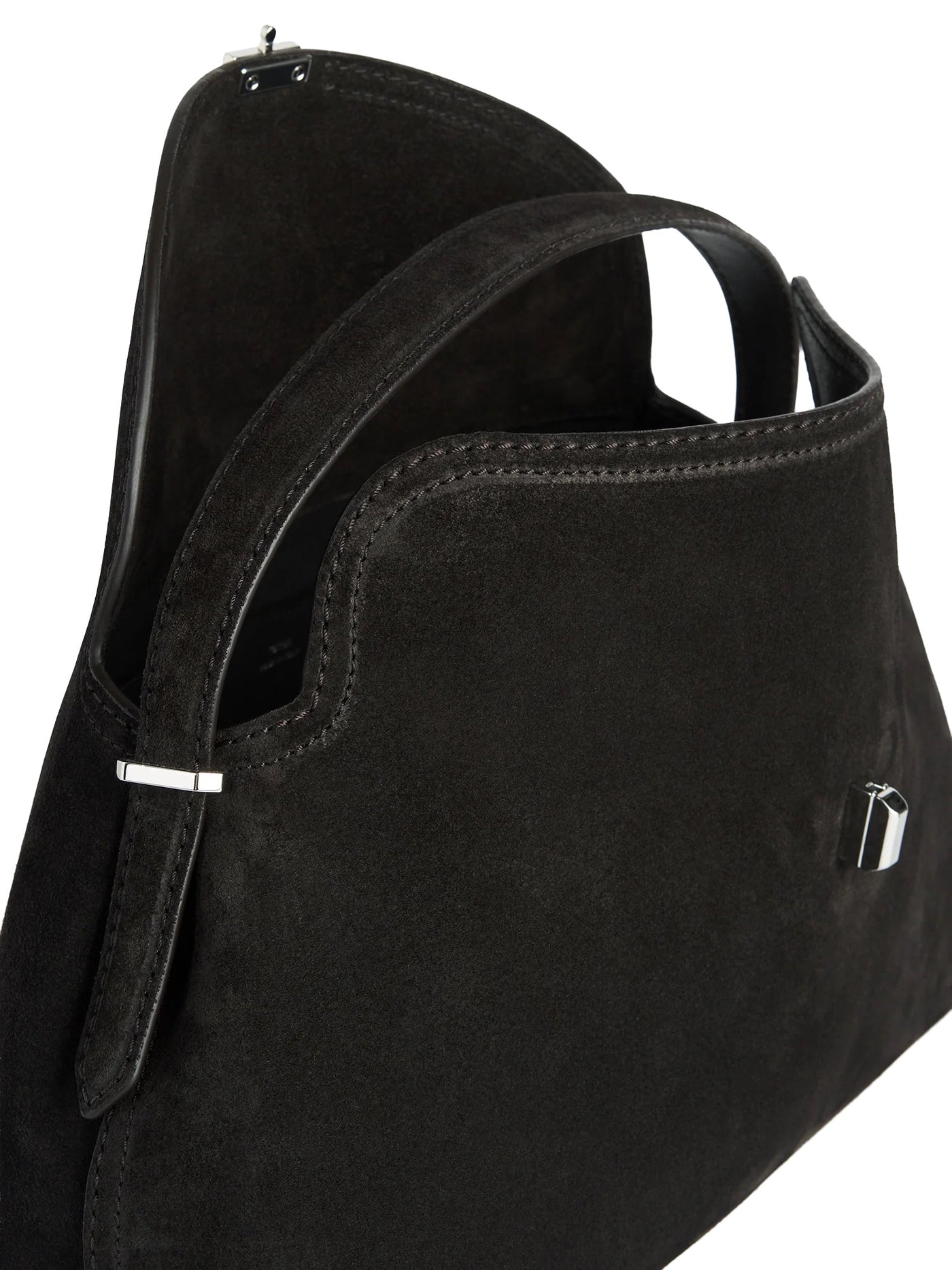 T-Lock Suede Top Handle Espresso