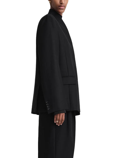 Overlay Suit Jacket Black