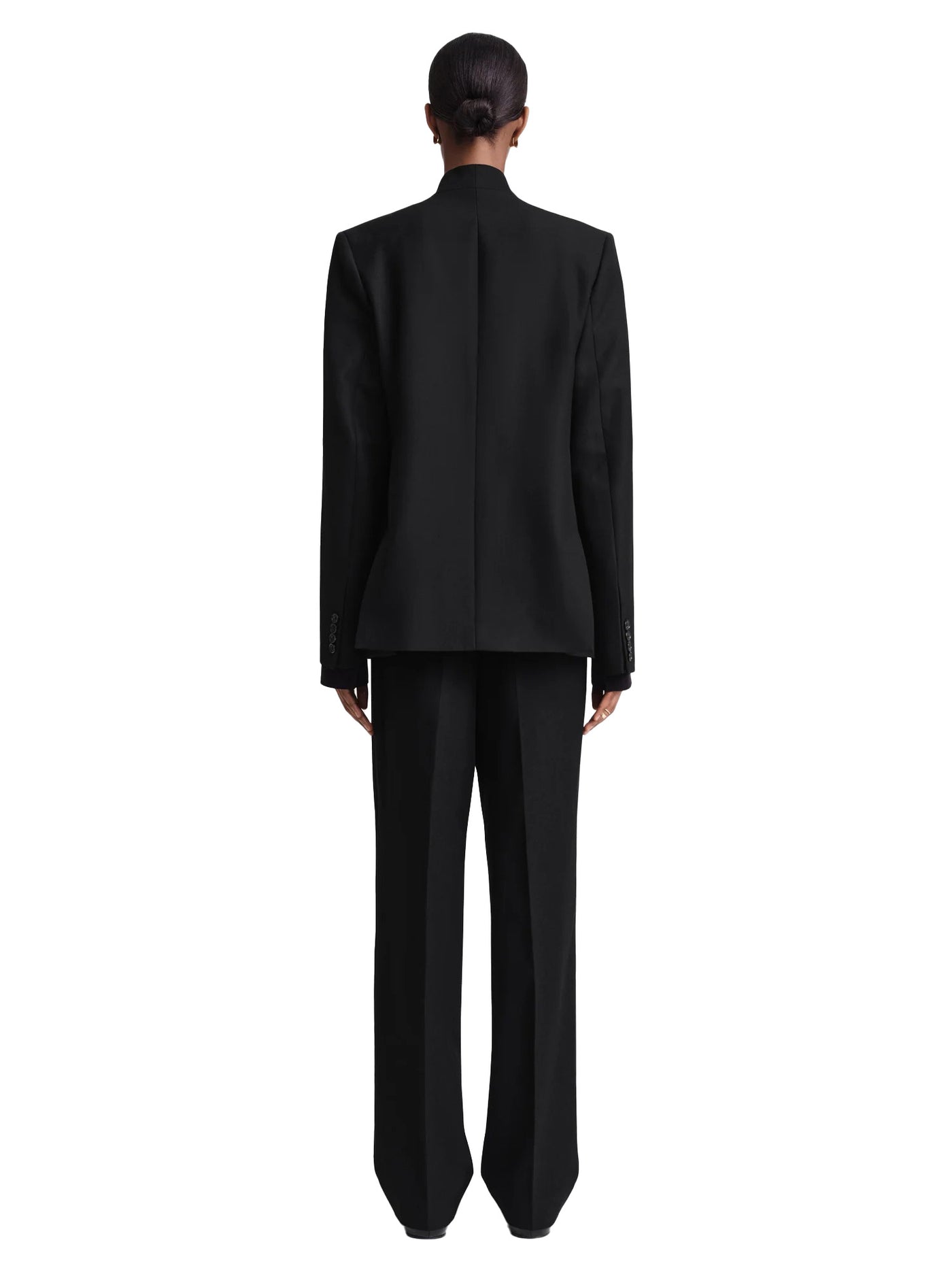 Overlay Suit Jacket Black