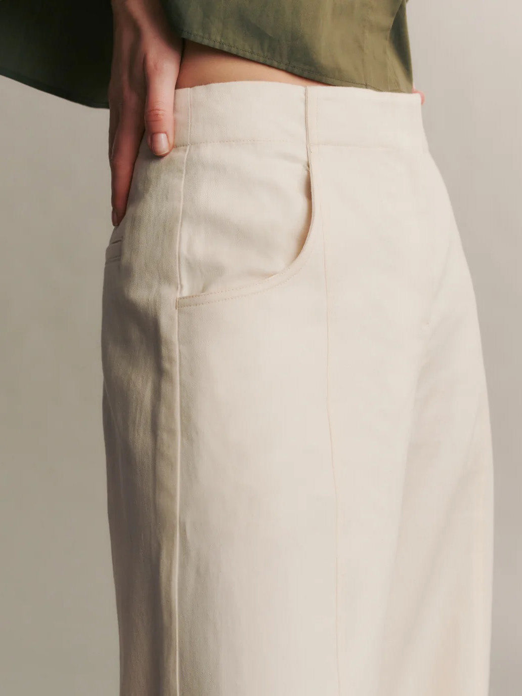 Demie Pant in Linen Cotton