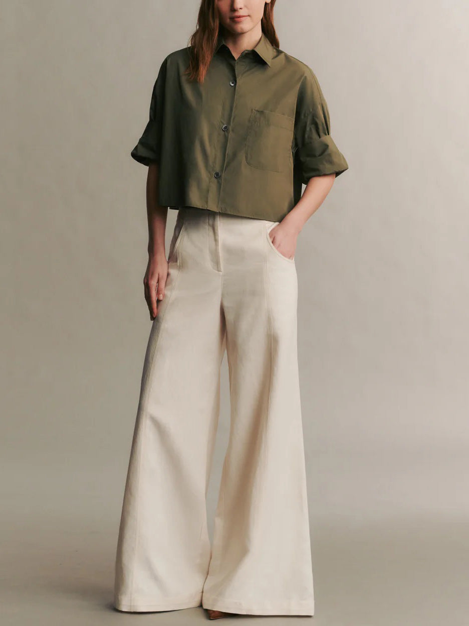 Demie Pant in Linen Cotton