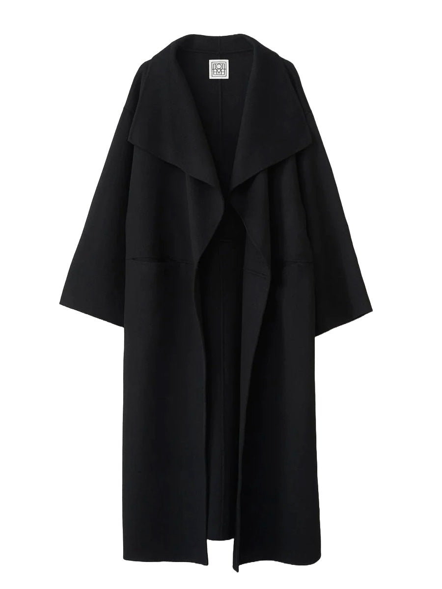 Signature Wool Cashmere Coat Black
