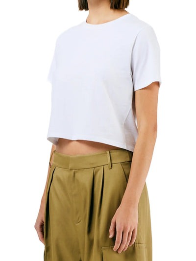 Cropped Baby T-Shirt in White