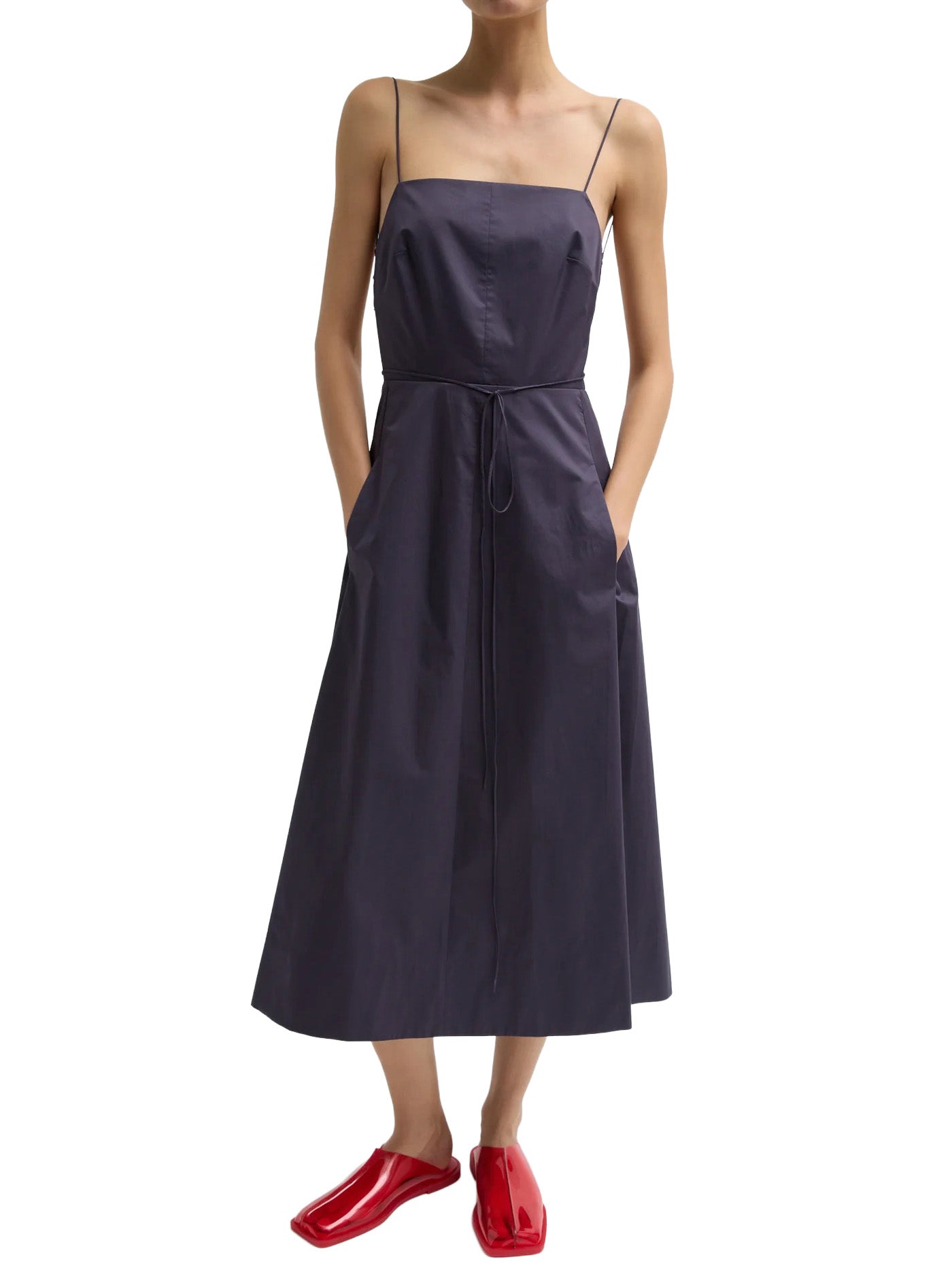 Eco Poplin Strappy Dress