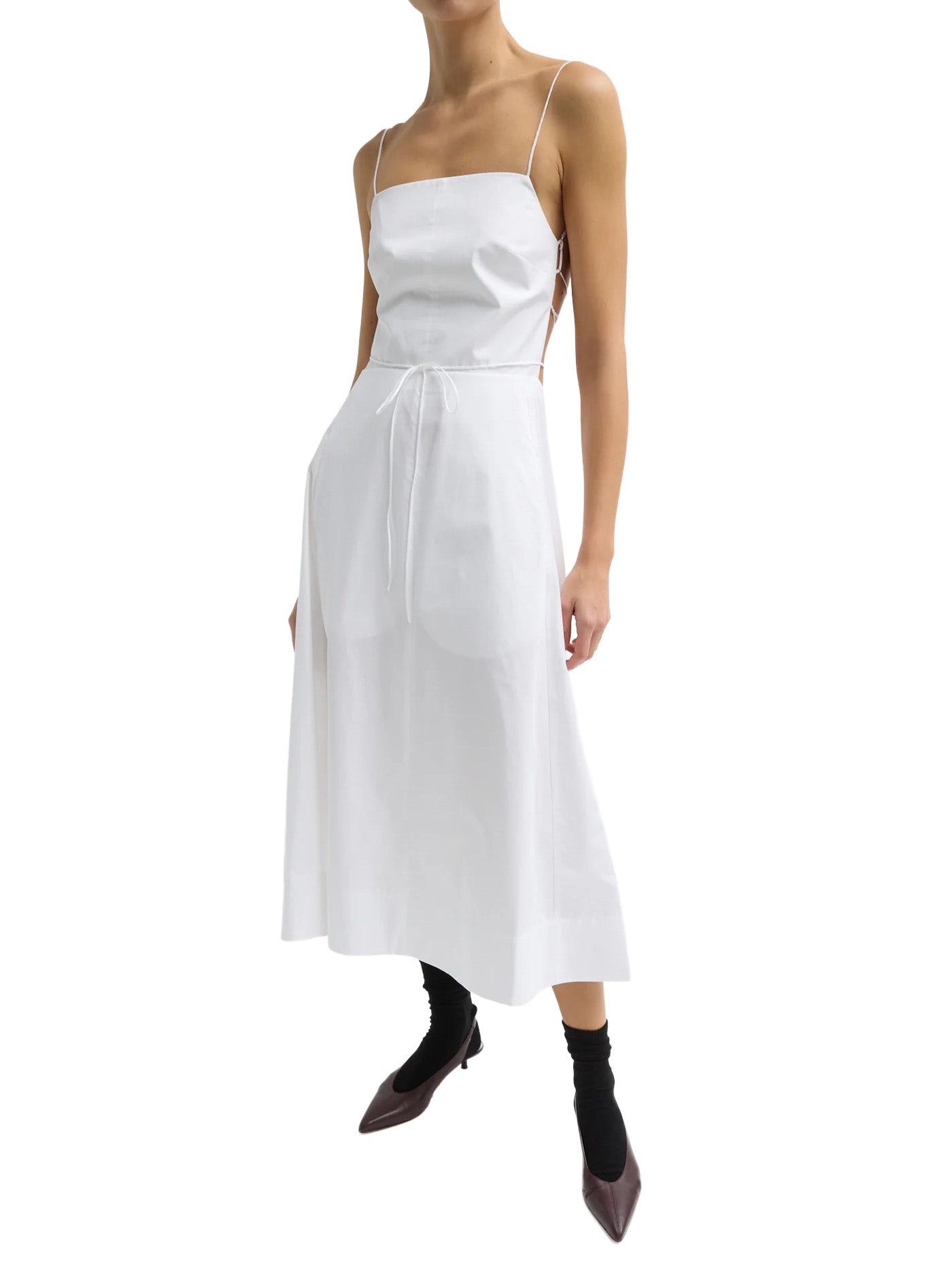 Eco Poplin Strappy Dress