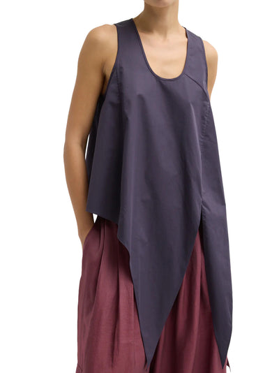 Eco Poplin Tie Front Top