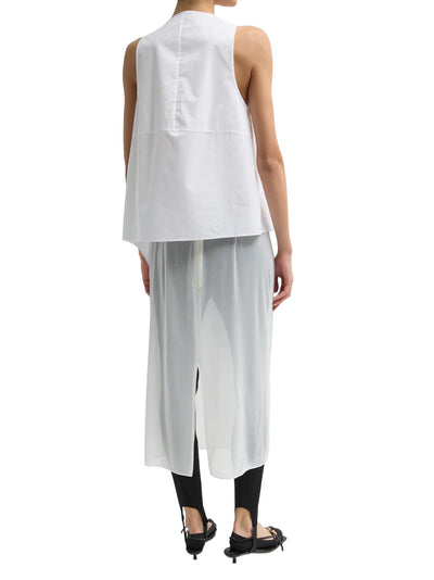 Eco Poplin Tie Front Top