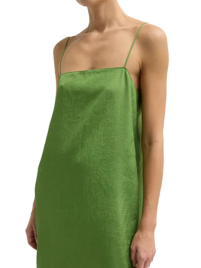Summer Acetate Crinkle Slip Dress