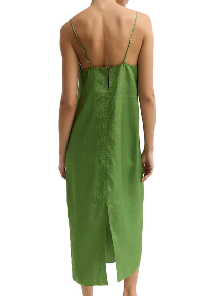 Summer Acetate Crinkle Slip Dress