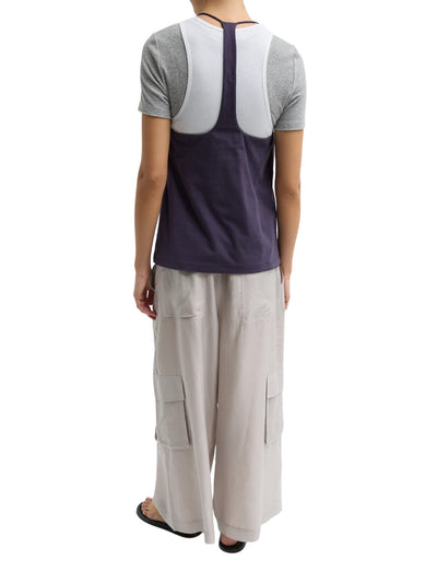 Silk Voile Cargo Triple Pleat Pant