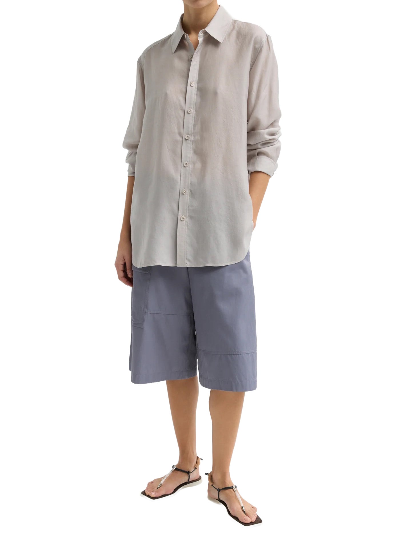 Silk Voile Charlie Men's Slim Shirt