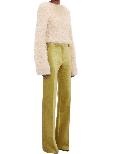 Tailored Straight Leg Trouser In Moss Green