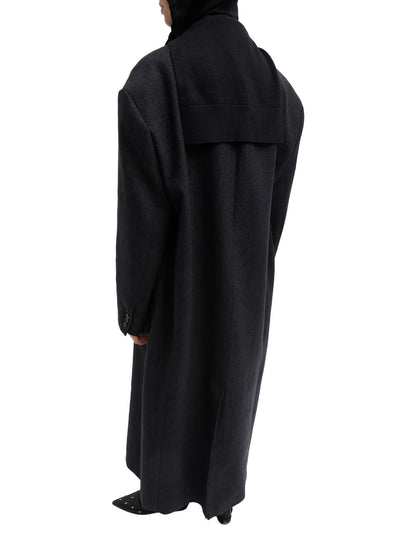 Light Weight Airy Extrafine Wool Hooded Scarf