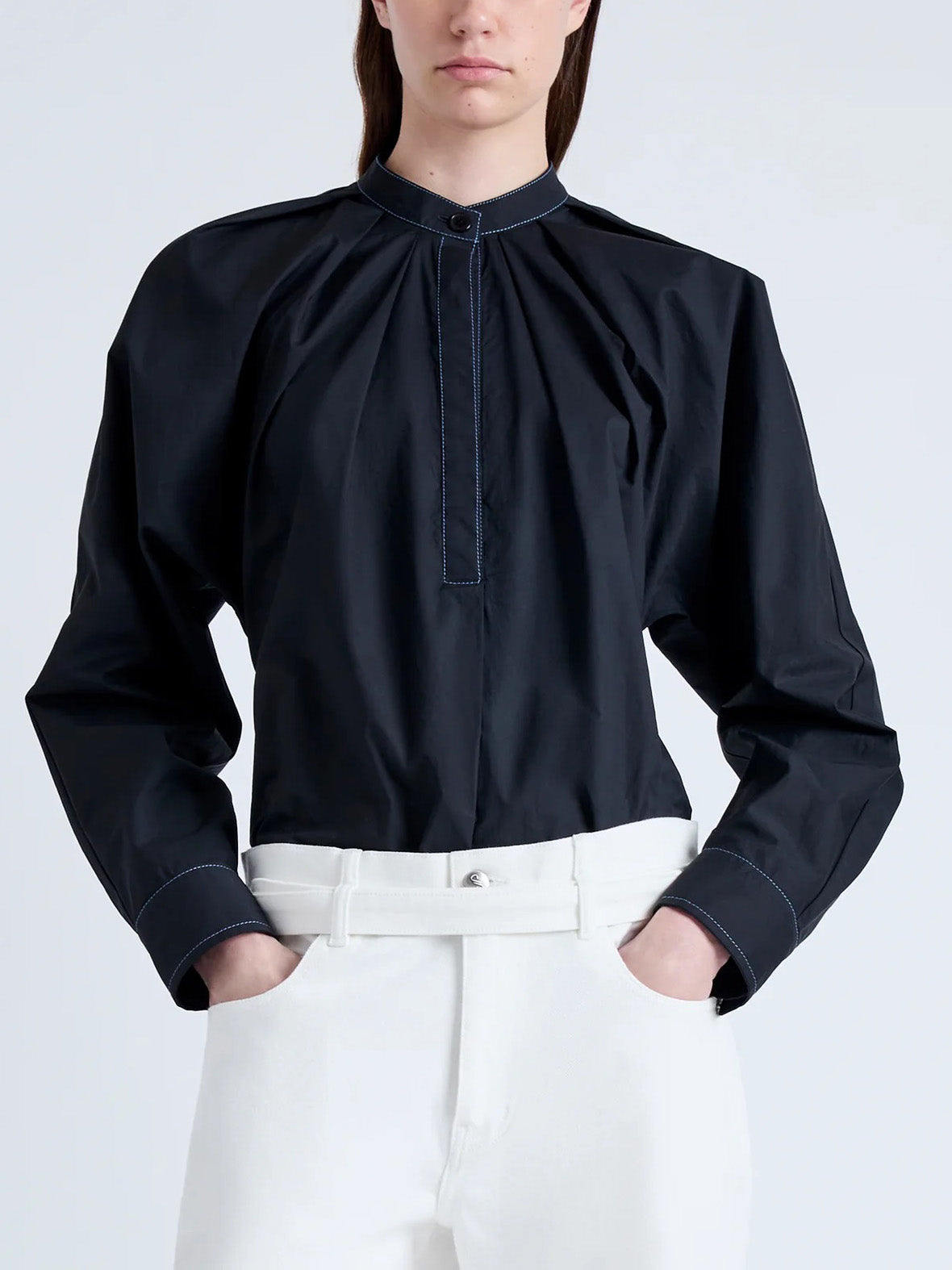 Carter Top in Tech Poplin