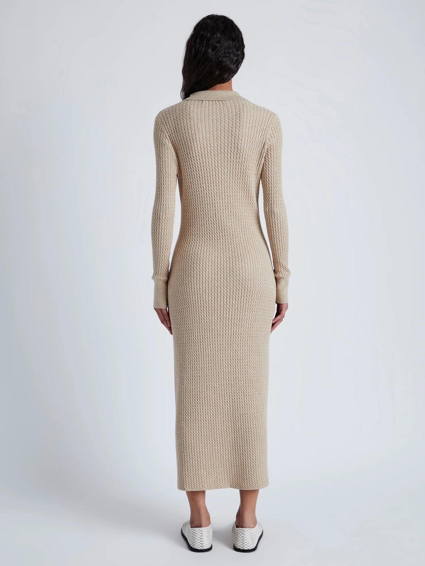 Phillips Knit Dress in Micro Cable