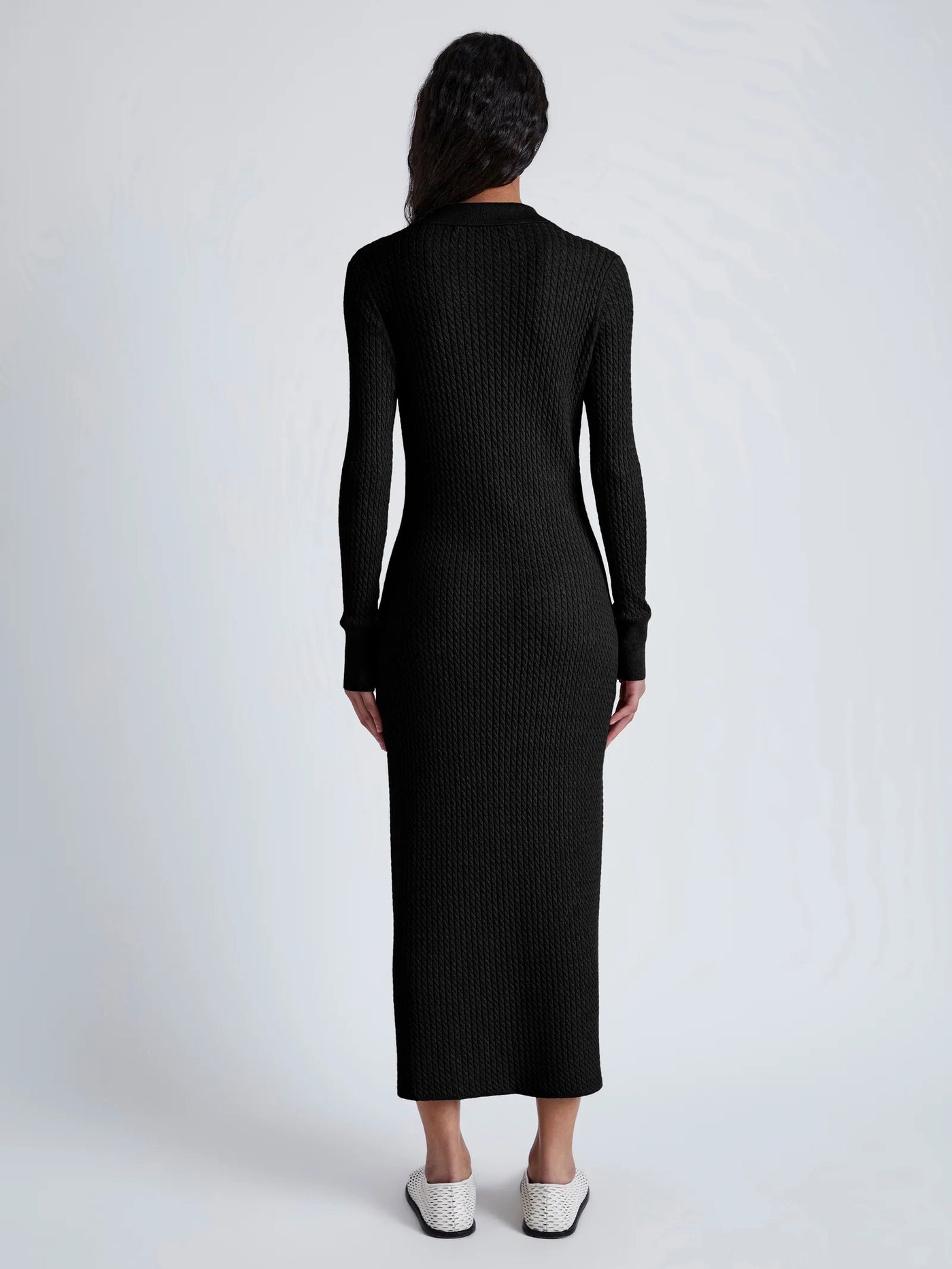 Phillips Knit Dress in Micro Cable