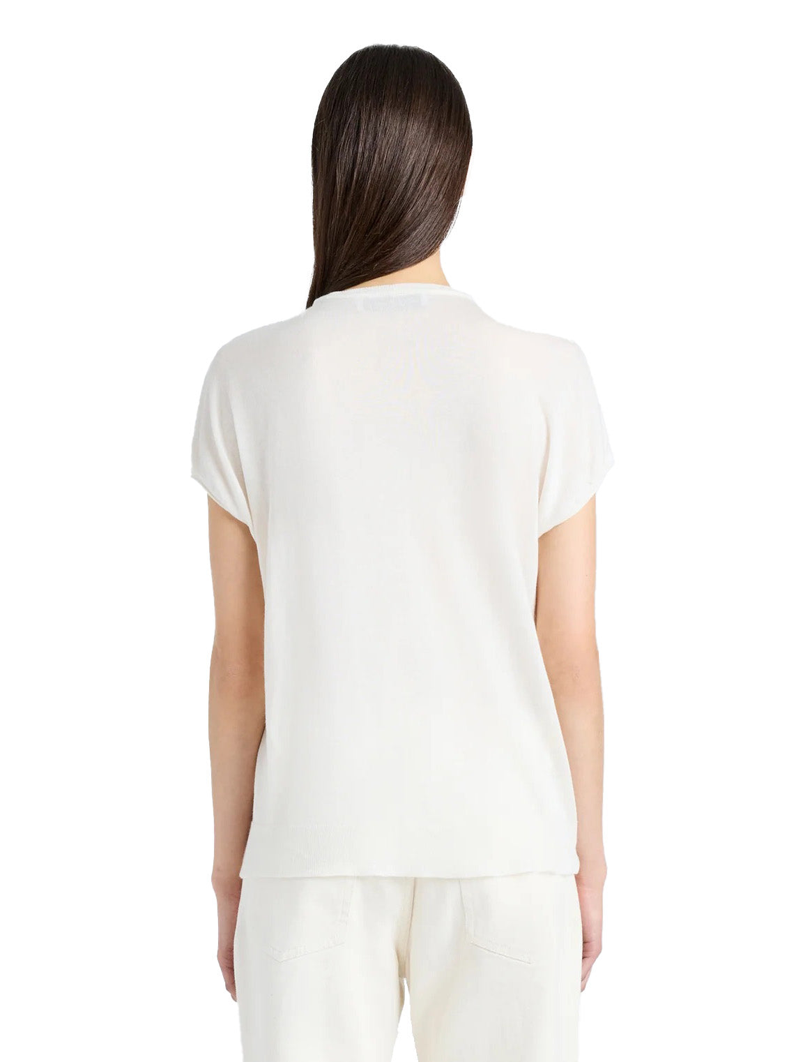 Ares Shirt in Lightweight Cashmere in Ivory