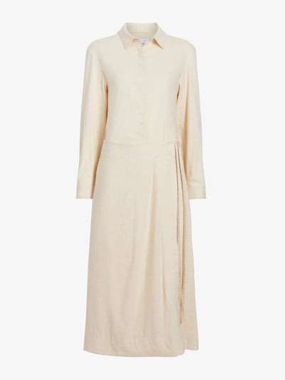 Lato Wrap Dress in Linen Slub