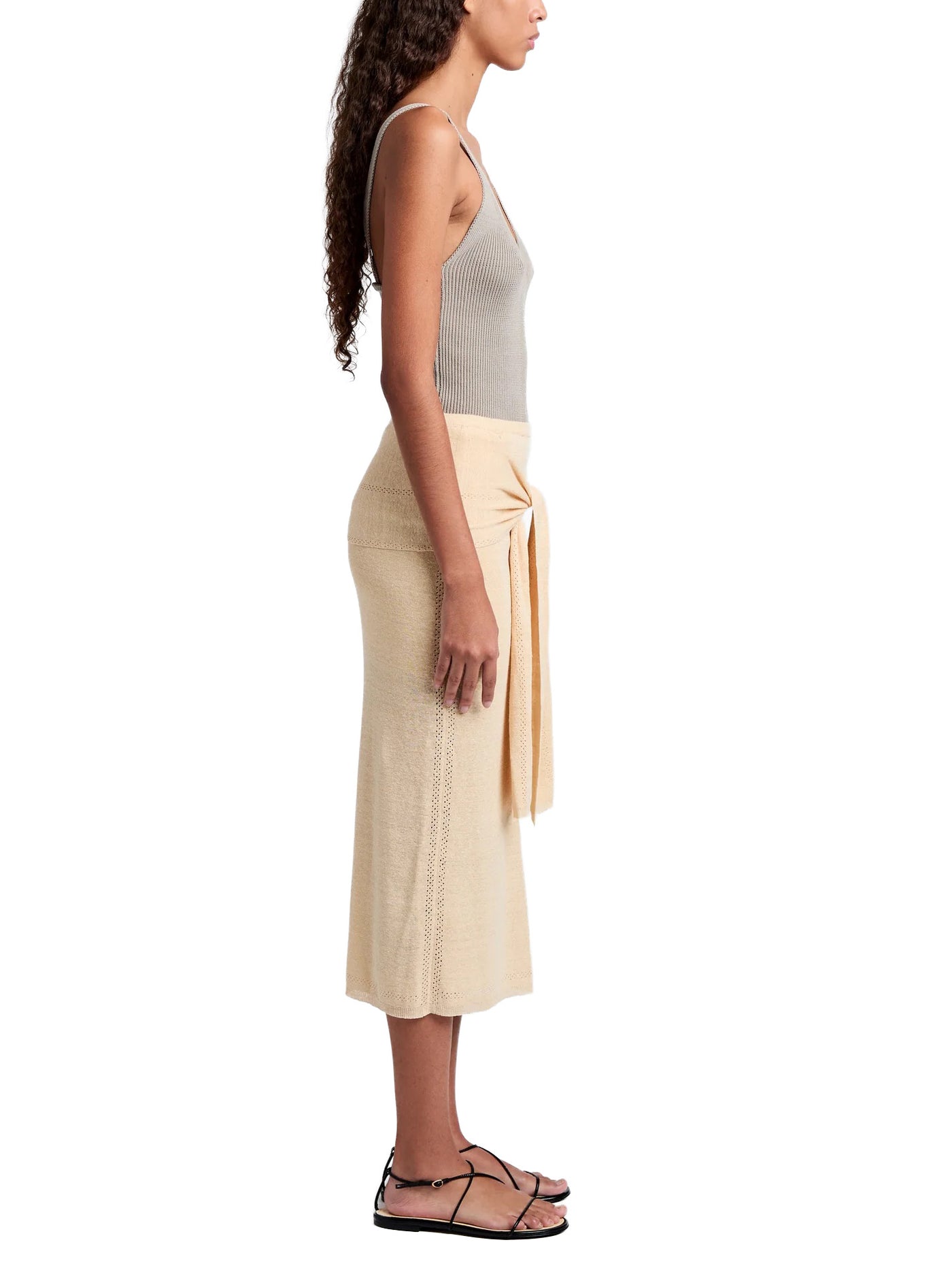 Phelan Knit Skirt in Linen Twist