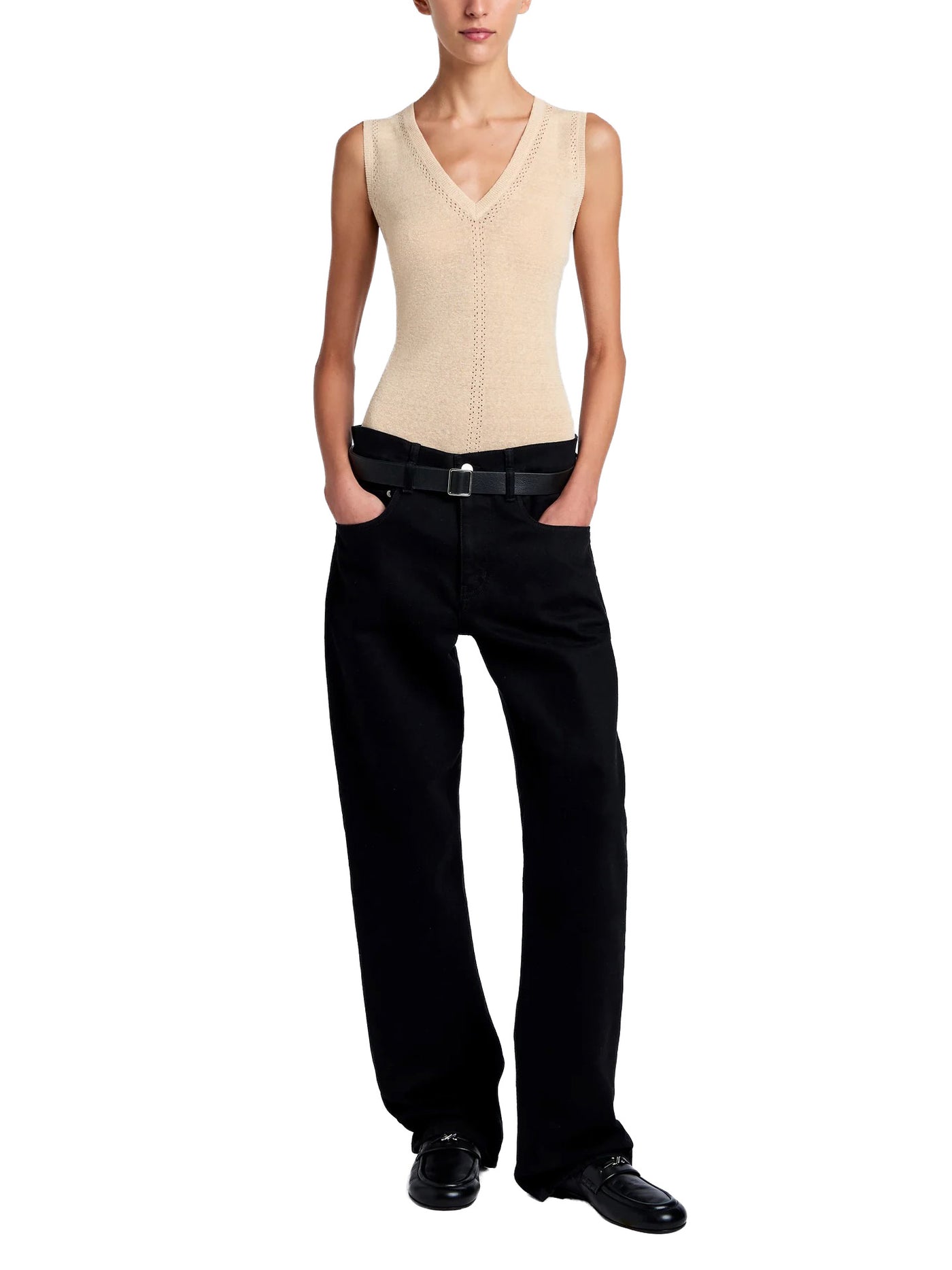 Heyde Knit Sweater in Linen Twist