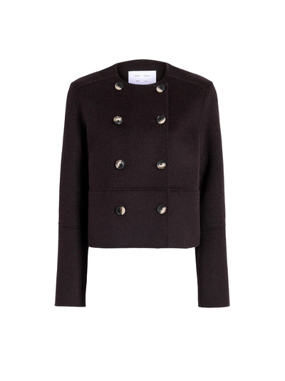 Courtney Jacket in Double Face Wool Hickory