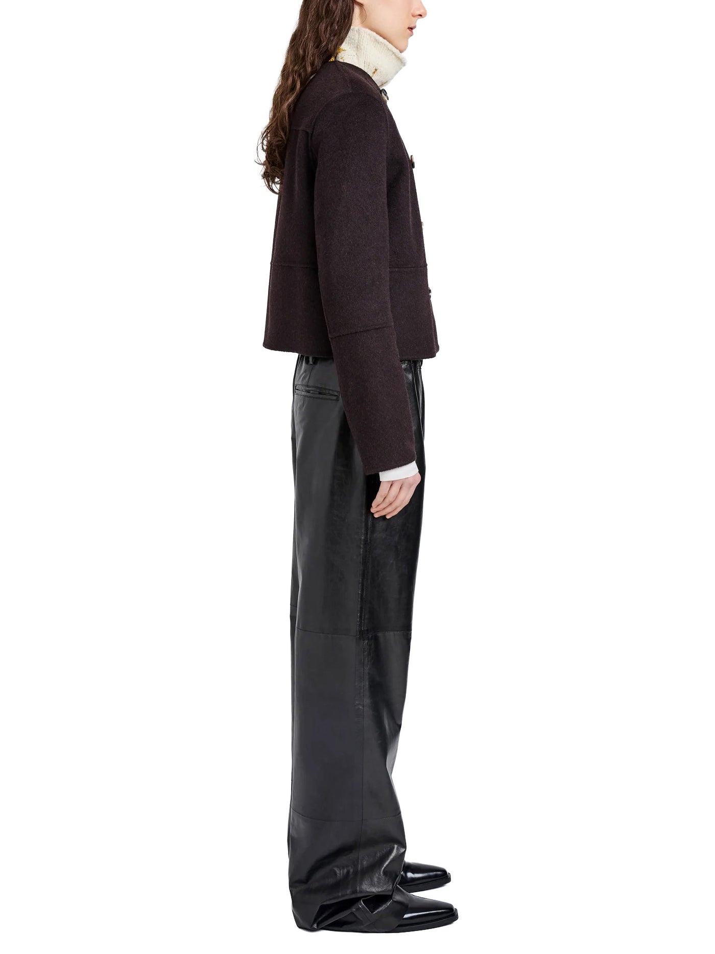 Courtney Jacket in Double Face Wool Hickory