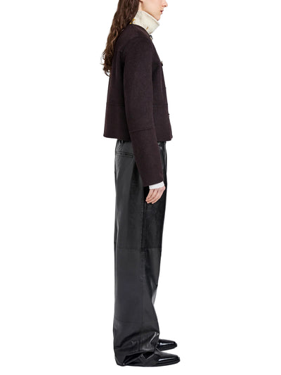 Courtney Jacket in Double Face Wool Hickory