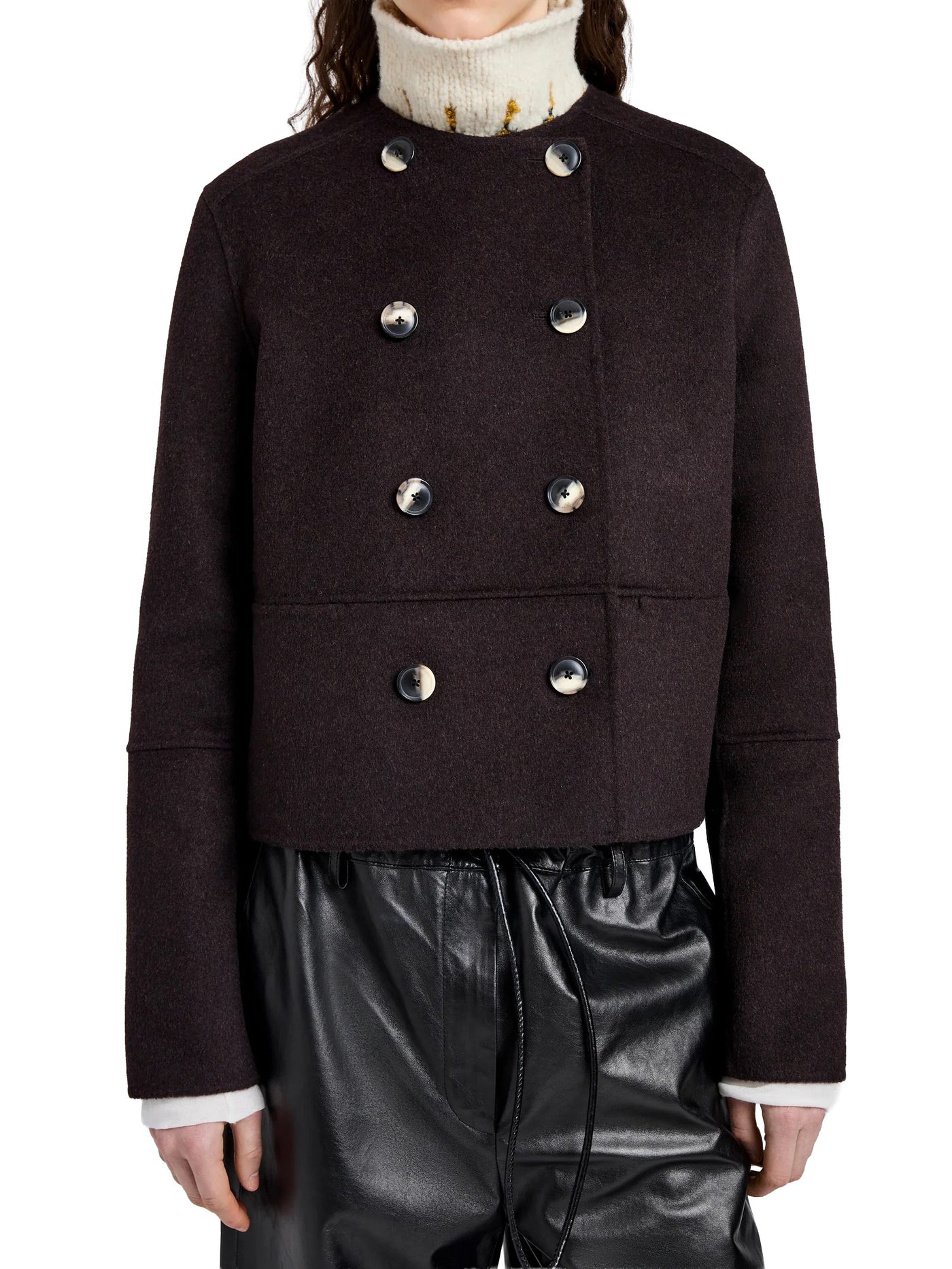 Courtney Jacket in Double Face Wool Hickory