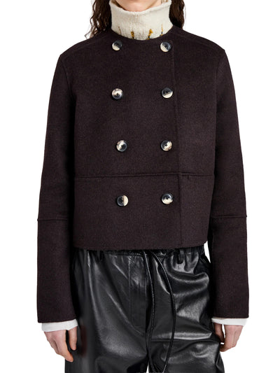 Courtney Jacket in Double Face Wool Hickory