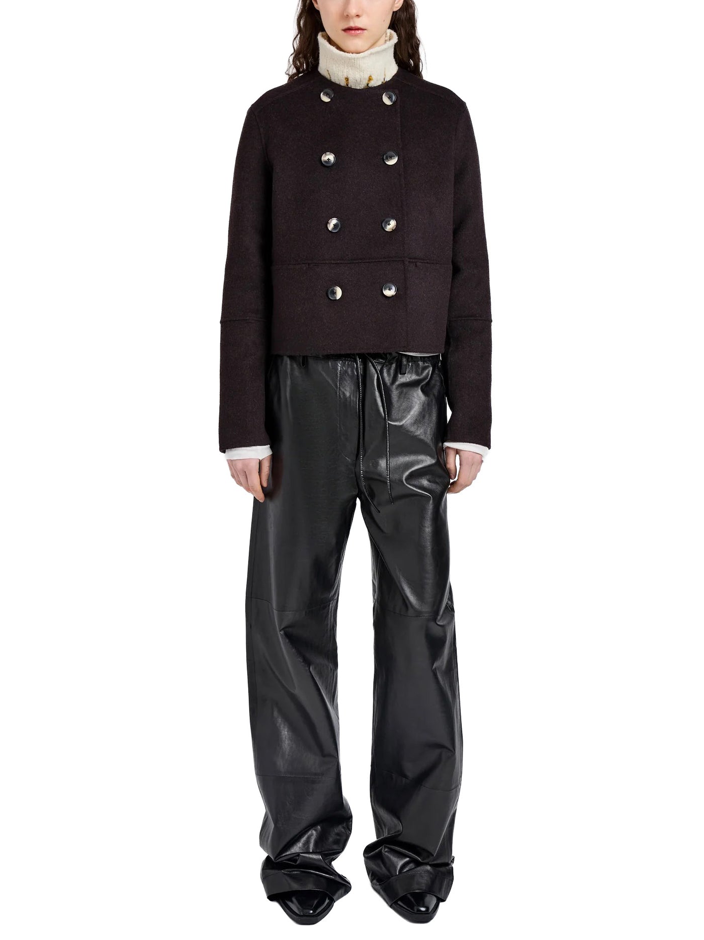 Courtney Jacket in Double Face Wool Hickory