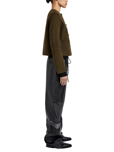 Courtney Jacket in Double Face Wool Fatigue