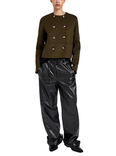 Courtney Jacket in Double Face Wool Fatigue